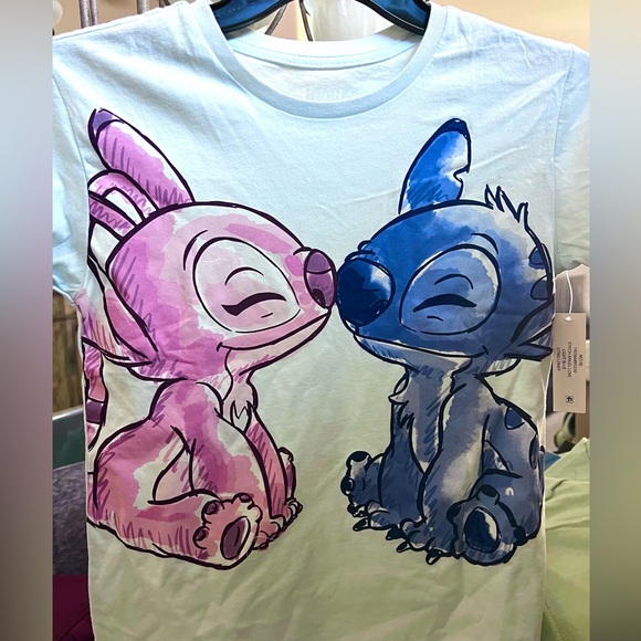 Disney Other - DISNEY STITCH & ANGEL Short Sleeve Tee SIZE MED NWT 2 AVAILABLE